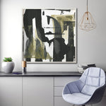 Cargar imagen en el visor de la galería, Cuadro Decorativo Abstracto Negro Arena 037 - Para Credenza
