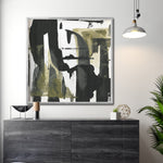 Cargar imagen en el visor de la galería, Cuadro Decorativo Abstracto Negro Arena 037 - Para Credenza
