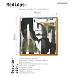 Cargar imagen en el visor de la galería, Cuadro Decorativo Abstracto Negro Arena 037 - Para Credenza
