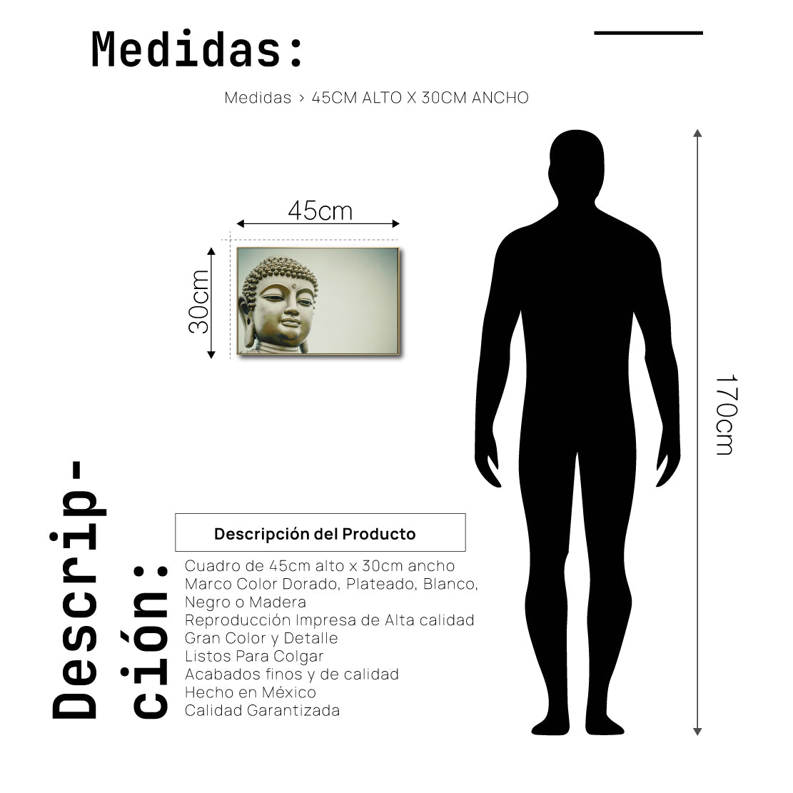 Cuadro Decorativo - Zen 037 - Buda en Meditación
