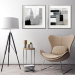 Cargar imagen en el visor de la galería, Venta de lienzos decorativos abstractos Canvas online para tu sala. Decoración de interiores. Decoración en blanco y negro. Decoración moderna.
