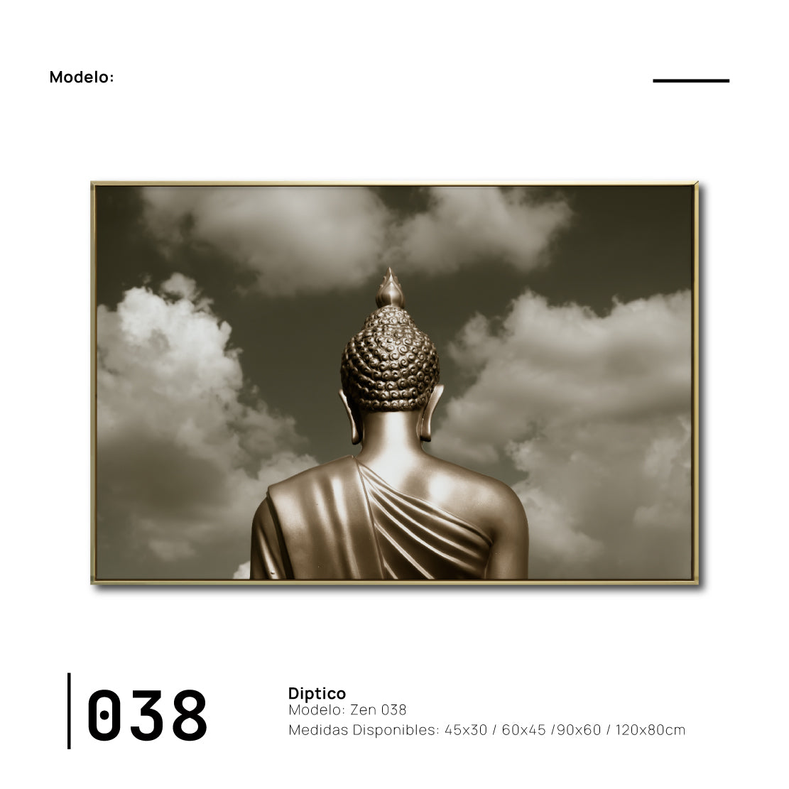 Cuadro Decorativo - Zen 038 - Buda en Meditación