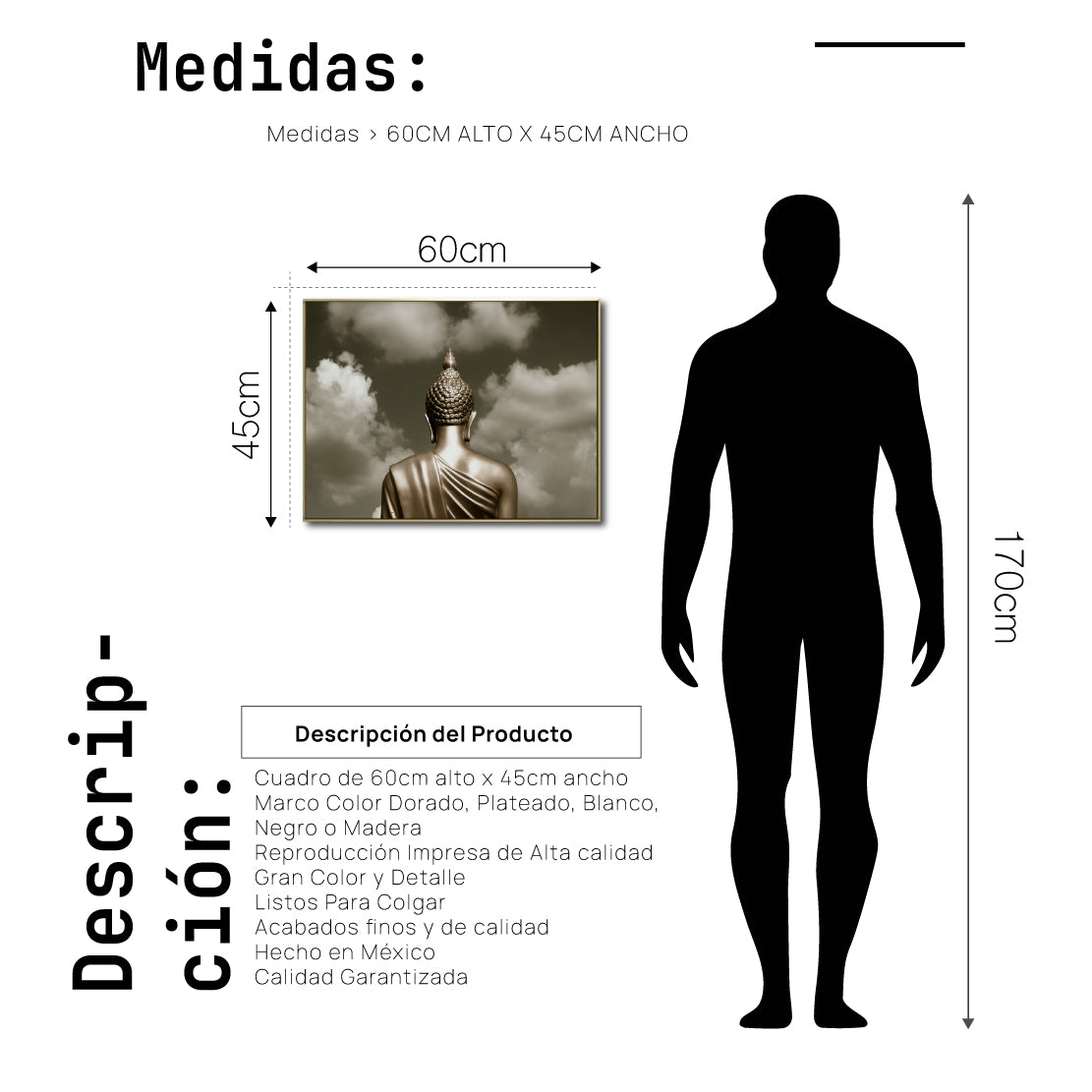 Cuadro Decorativo - Zen 038 - Buda en Meditación