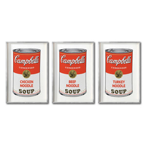 Set Cuadros Decorativos Warhol 039 Campbells Pop Art