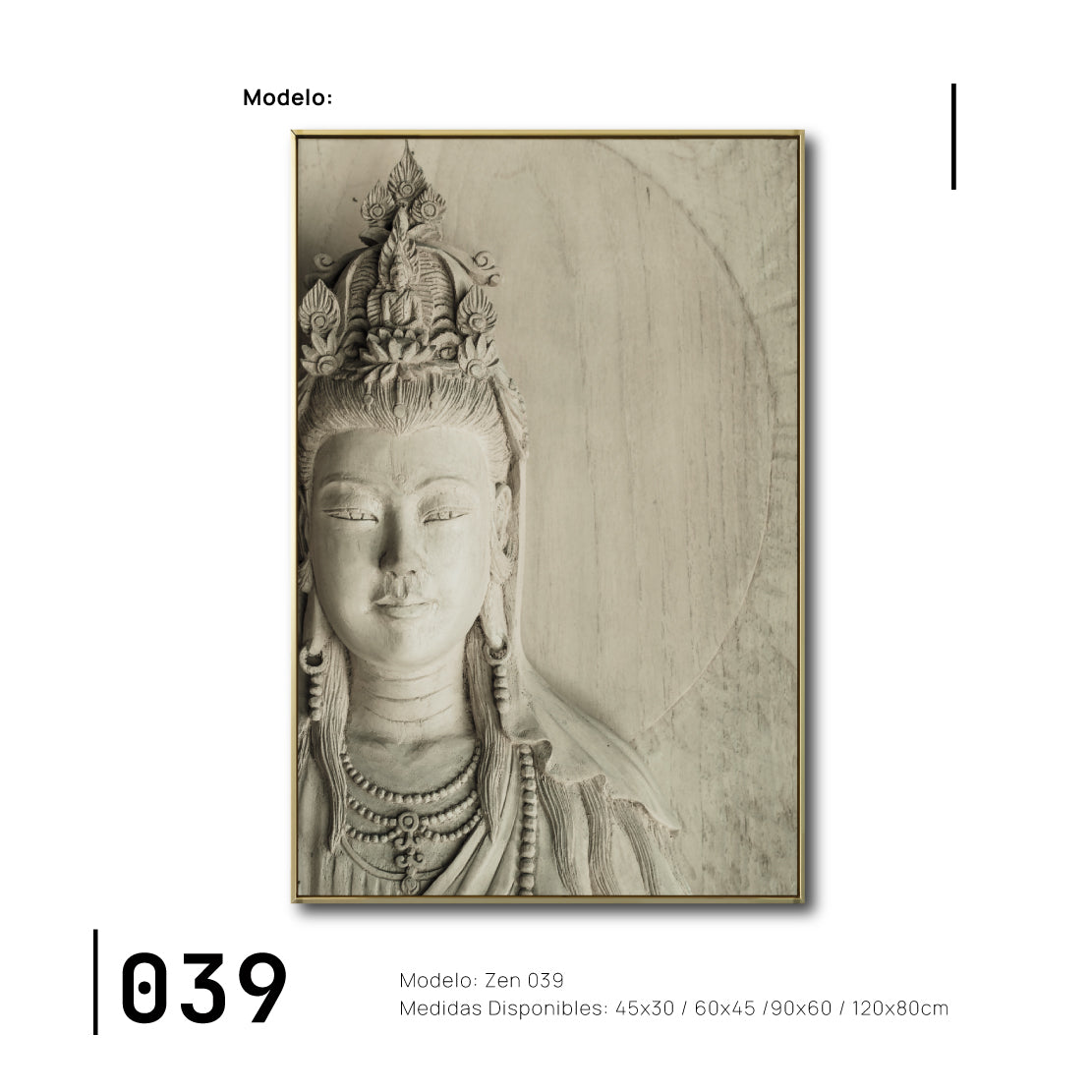 Cuadro Decorativo - Zen 039 - Buda en Meditación