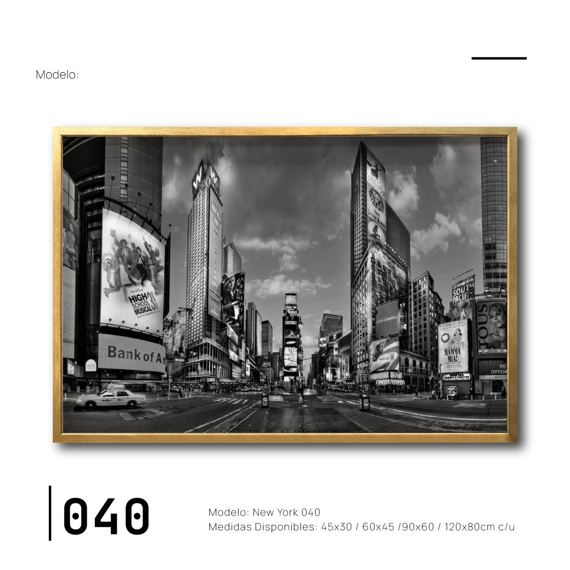 Cuadro Decorativo NY 040 - Time Square New York