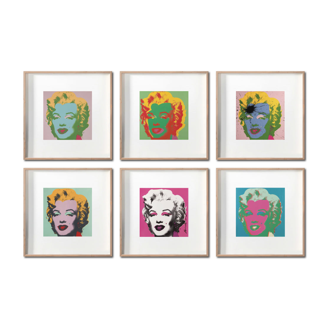 Set Cuadros Decorativos Warhol 040 Marilyn Monroe Pop Art