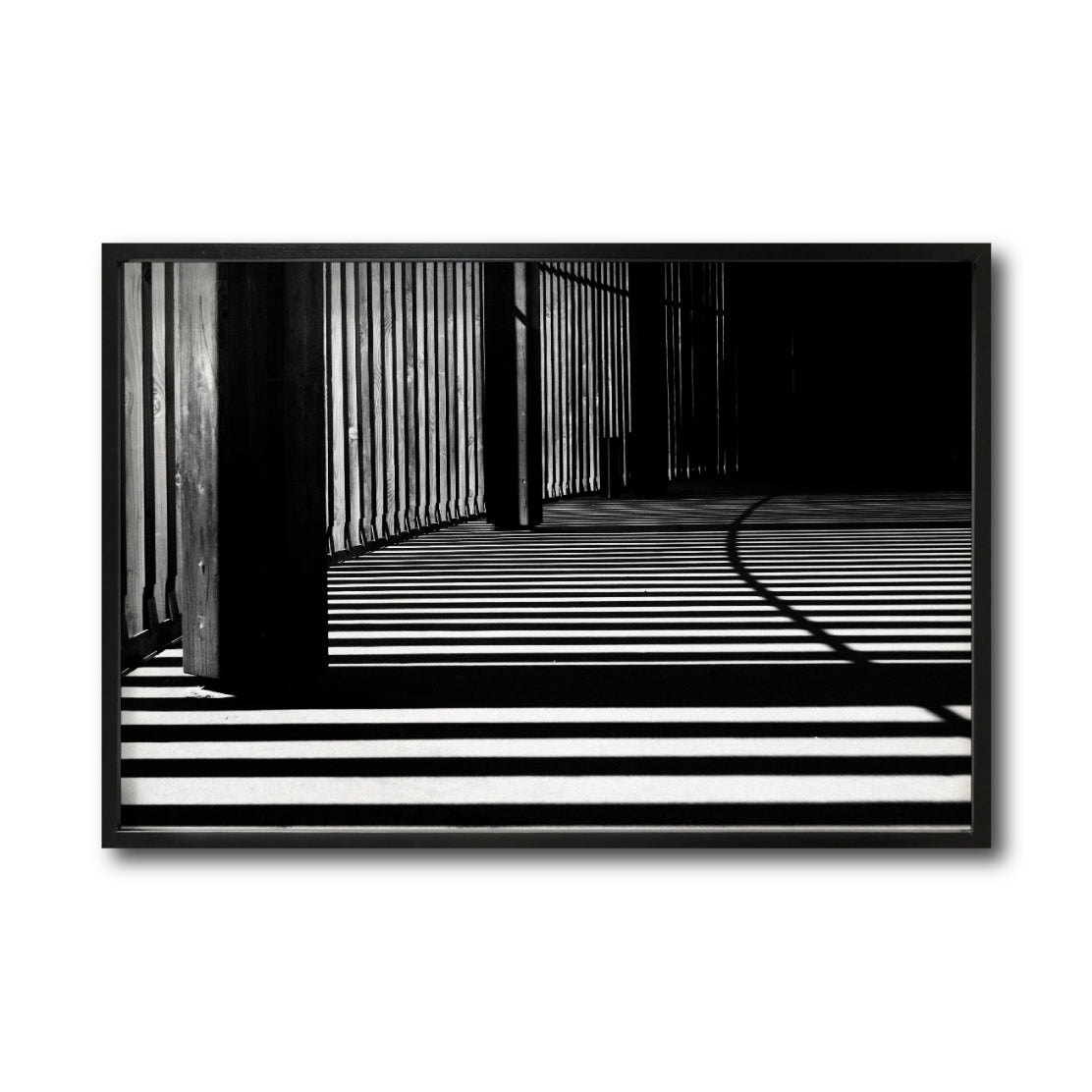 Cuadro Decorativo Arquitectónico 042 - Luz y Sombras Blanco y Negro