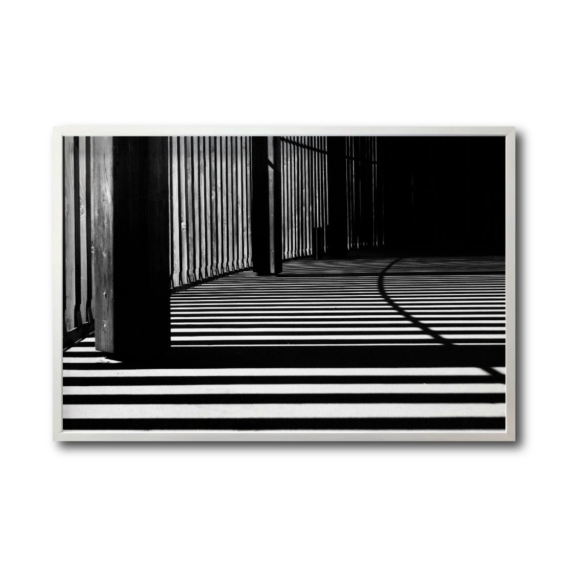Cuadro Decorativo Arquitectónico 042 - Luz y Sombras Blanco y Negro