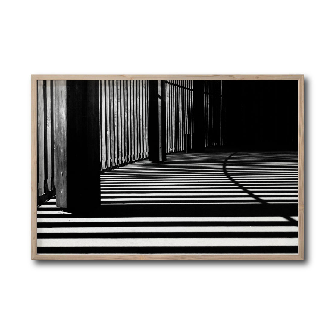 Cuadro Decorativo Arquitectónico 042 - Luz y Sombras Blanco y Negro