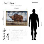 Cargar imagen en el visor de la galería, Cuadro Decorativo Fauna 042 - Vaca de las tierras altas
