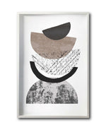 Cargar imagen en el visor de la galería, Cuadro Decorativo Abstracto Negro Arena 042-Estilo Boho Minimalista
