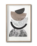 Cargar imagen en el visor de la galería, Cuadro Decorativo Abstracto Negro Arena 042-Estilo Boho Minimalista
