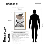 Cargar imagen en el visor de la galería, Cuadro Decorativo Abstracto Negro Arena 042 - Para Credenza

