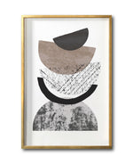 Cargar imagen en el visor de la galería, Cuadro Decorativo Abstracto Negro Arena 042-Estilo Boho Minimalista
