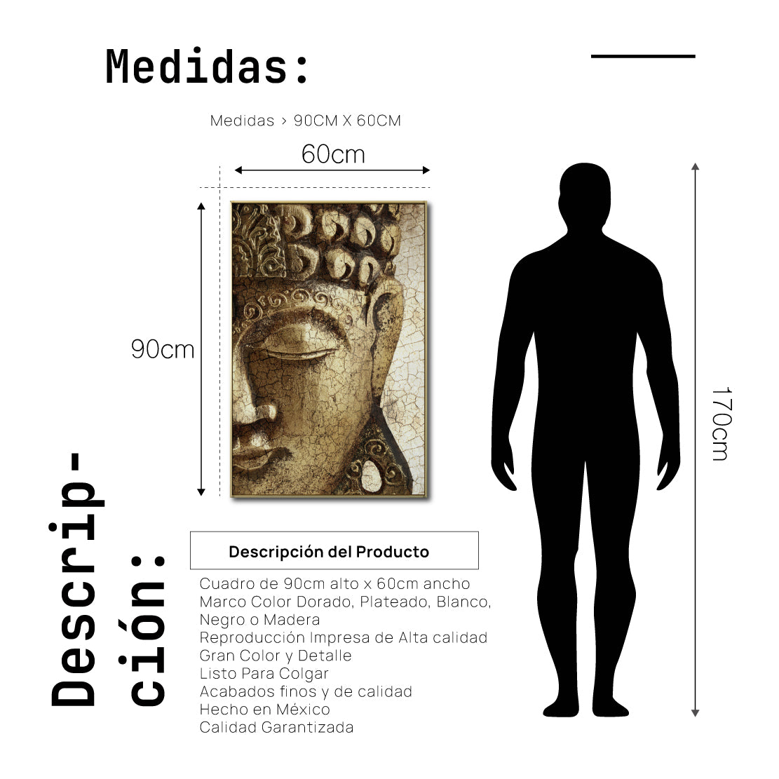 Cuadro Decorativo - Zen 042 - Buda en Meditación