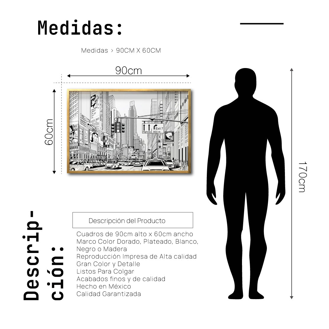 Cuadro Decorativo NY 043 - Time Square New York - Time Square Nueva York