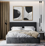 Cargar imagen en el visor de la galería, Venta de cuadros decorativos abstractos Canvas online para tu recámara. Decoración de interiores. Arte minimalista.
