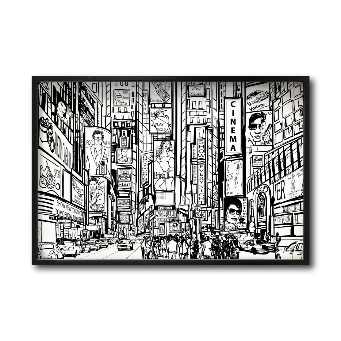 Cuadro Decorativo NY 044 - Time Square New York - Time Square Nueva York