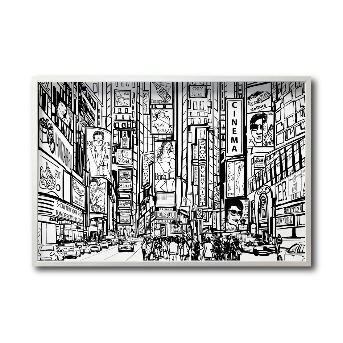 Cuadro Decorativo NY 044 - Time Square New York - Time Square Nueva York