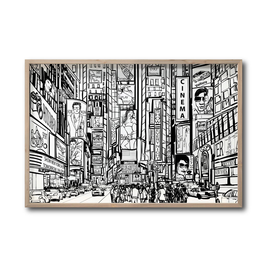 Cuadro Decorativo NY 044 - Time Square New York - Time Square Nueva York