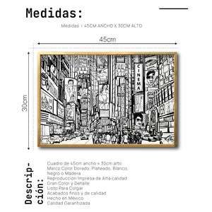 Cuadro Decorativo NY 044 - Time Square New York - Time Square Nueva York