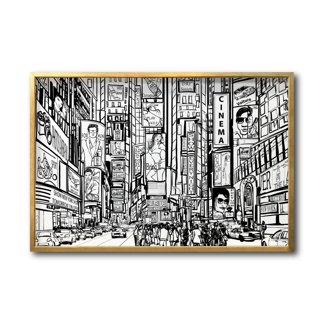 Cuadro Decorativo NY 044 - Time Square New York - Time Square Nueva York