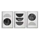 Cargar imagen en el visor de la galería, Set Cuadros Decorativos Abstracto Negro Arena 045 - Para Recámara
