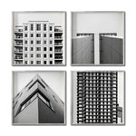 Cargar imagen en el visor de la galería, Set 4 Cuadros Decorativos Arquitectónico 046 - Edificios Blanco y Negro
