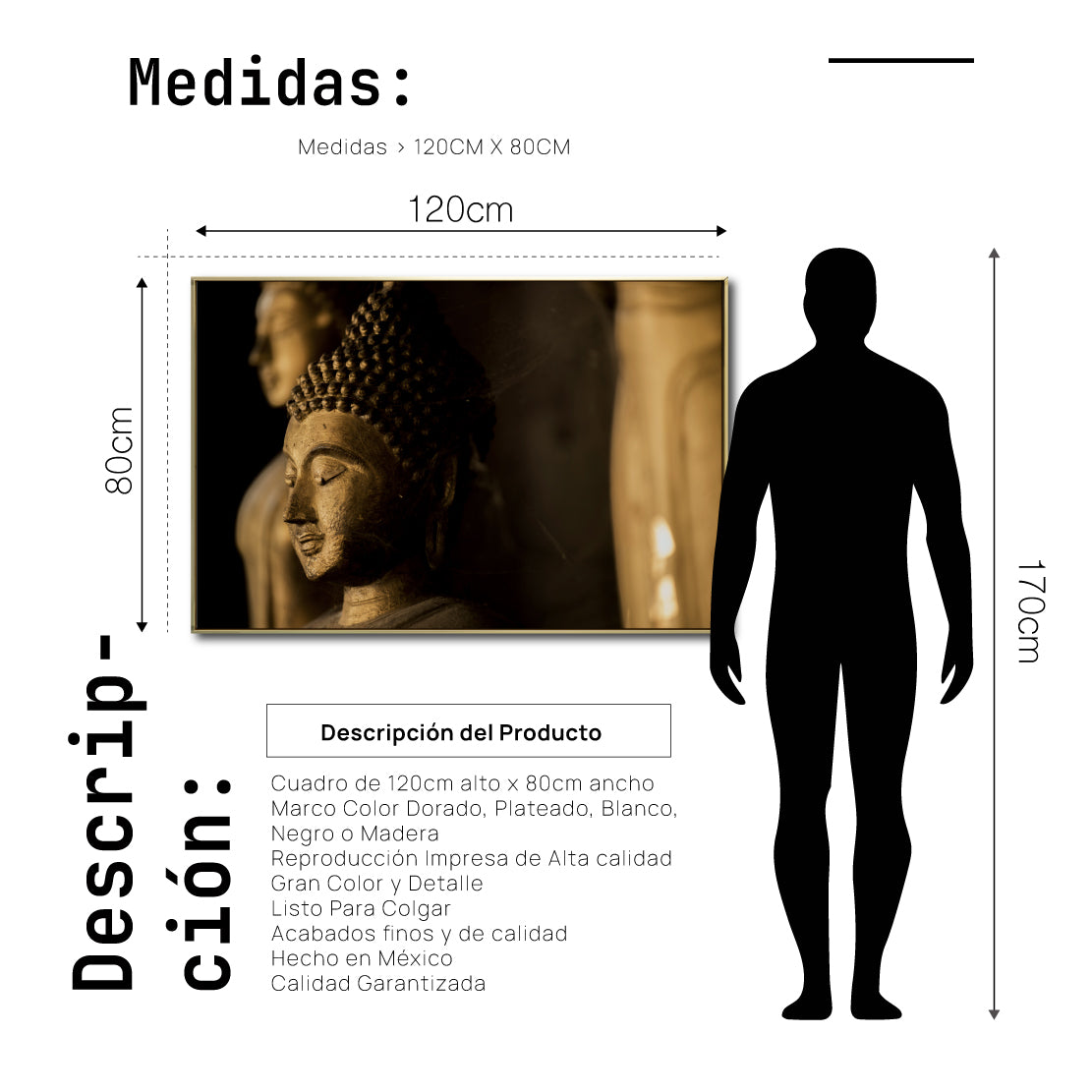 Cuadro Decorativo - Zen 048 - Buda en Meditación