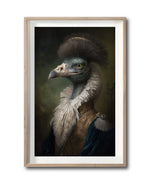 Cargar imagen en el visor de la galería, Cuadro Decorativo Animales Época 047 - Caballero Emu Aristócrata
