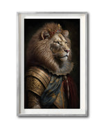 Cargar imagen en el visor de la galería, Cuadro Decorativo Animales Época 048 - Rey León con Corona
