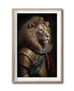 Cargar imagen en el visor de la galería, Cuadro Decorativo Animales Época 048 - Rey León con Corona
