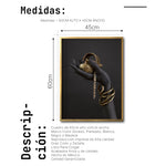 Cargar imagen en el visor de la galería, Cuadro Decorativo Black Woman 048 - Manos de Mujer Negra Africana con Joyas Doradas
