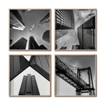 Cargar imagen en el visor de la galería, Set 4 Cuadros Decorativos Arquitectónico 049 - Edificios y Puentes en Perspectiva
