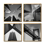 Cargar imagen en el visor de la galería, Set 4 Cuadros Decorativos Arquitectónico 049 - Edificios y Puentes en Perspectiva
