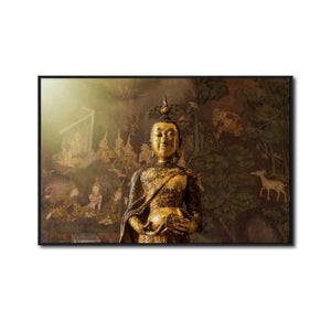 Cuadro Decorativo - Zen 049 - Buda en Meditación - Escultura