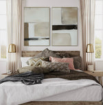 Cargar imagen en el visor de la galería, Set Cuadros Decorativos Abstracto Negro Arena 2 - 239 - Diptico Moderno y Minimalista en Negro, Beige y Cafe Tonos Neutros
