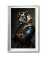 Cargar imagen en el visor de la galería, Cuadro Decorativo Animales Época 051 - Caballero Tigre Aristócrata
