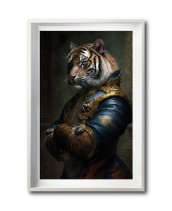 Cuadro Decorativo Animales Época 051 - Caballero Tigre Aristócrata