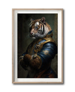 Cargar imagen en el visor de la galería, Cuadro Decorativo Animales Época 051 - Caballero Tigre Aristócrata
