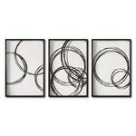 Cargar imagen en el visor de la galería, Set Cuadros Decorativos Abstracto Negro Arena 051 - Para Recámara
