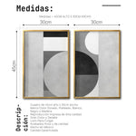 Cargar imagen en el visor de la galería, Set Cuadros Decorativos Abstracto Negro Arena 053 - Para Comedor
