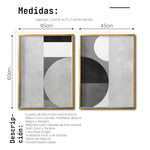 Cargar imagen en el visor de la galería, Set Cuadros Decorativos Abstracto Negro Arena 053 - Para Recámara
