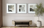 Cargar imagen en el visor de la galería, Set Cuadros Decorativos Abstracto Negro Arena  2 - 232 - Triptico Moderno y Elegante Arte Minimalista Estilo Nordico
