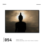 Cargar imagen en el visor de la galería, Cuadro Decorativo - Zen 054 - Buda en Meditación, Atardecer Luz y sombras
