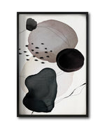 Cargar imagen en el visor de la galería, Cuadro Decorativo Abstracto Negro Arena 055 - Estilo Boho Minimalista
