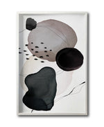 Cargar imagen en el visor de la galería, Cuadro Decorativo Abstracto Negro Arena 055 - Estilo Boho Minimalista
