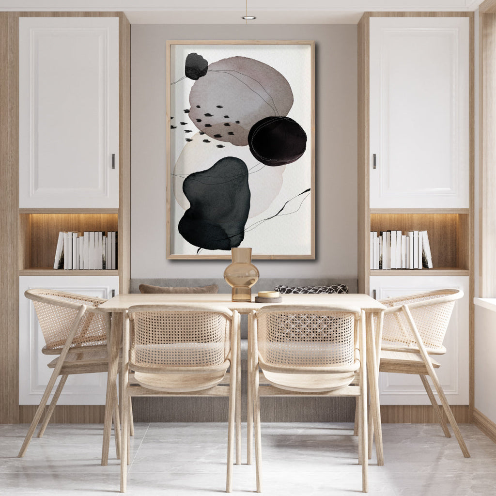 Cuadros Canva Abstractos y Elegantes baratos para comedor. Cuadro Moderno, Minimalista y elegante. 055