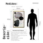 Cargar imagen en el visor de la galería, Cuadro Decorativo Abstracto Negro Arena 055 - Para Credenza
